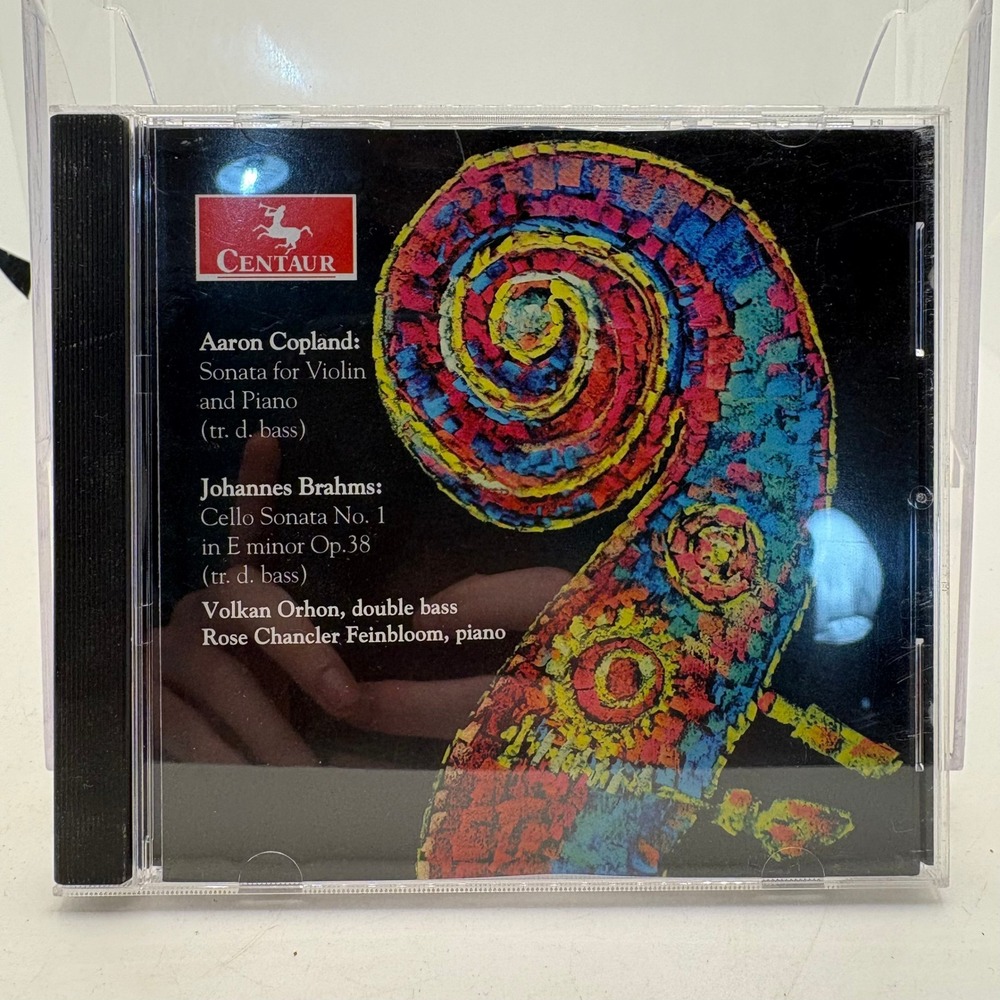 Aaron Copland Johannes Brahms Volkan Orhon Double Bass Centaur CD CRC 2878‎